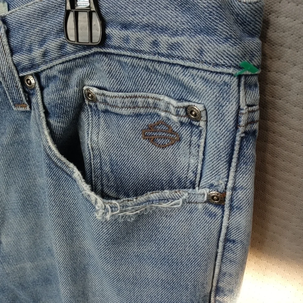 Harley Davidson men's blue jeans sz 33x34. Rise 11